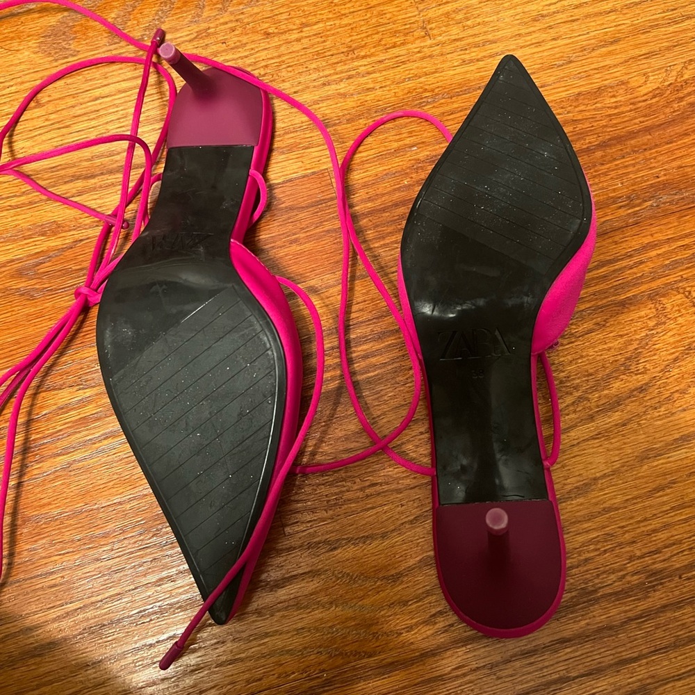 Zara pink kitten heels